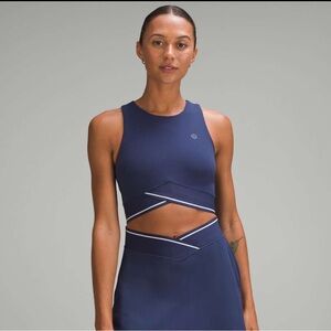 Lululemon V-Waist Cropped Tennis Tank | Size 10 | True Navy | NWT